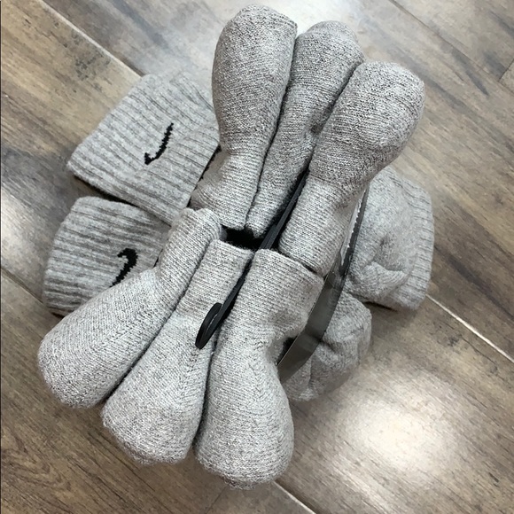 NIKE EVERYDAY CUSHIONED CREW 6 pairs SOCKS NWT - Picture 10 of 16